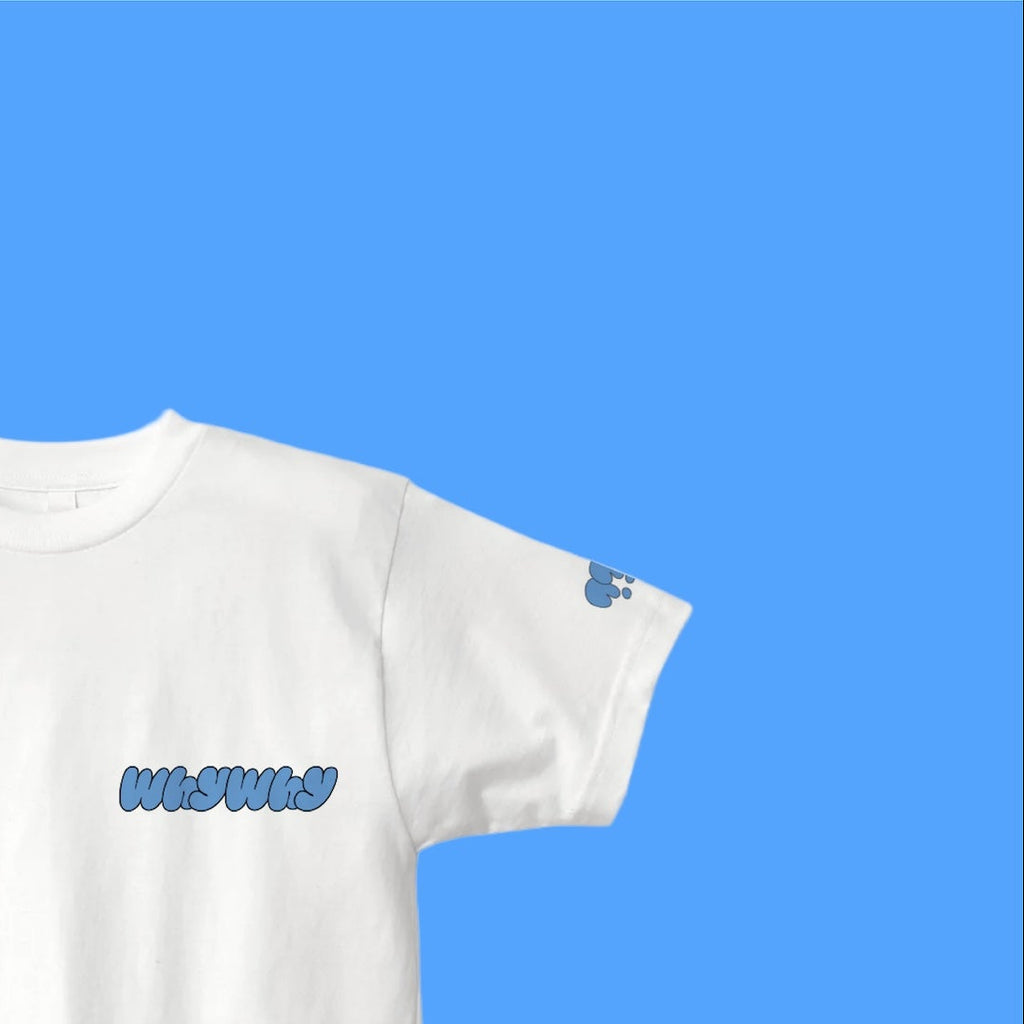 Why Why 品牌 Logo Tee（藍）